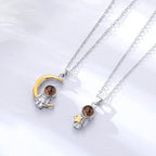 Par de Colares Astronautas - Foto Personalizável - My Store