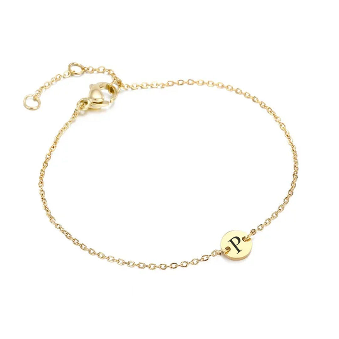 Pulseira Medalha - Letra Personalizável